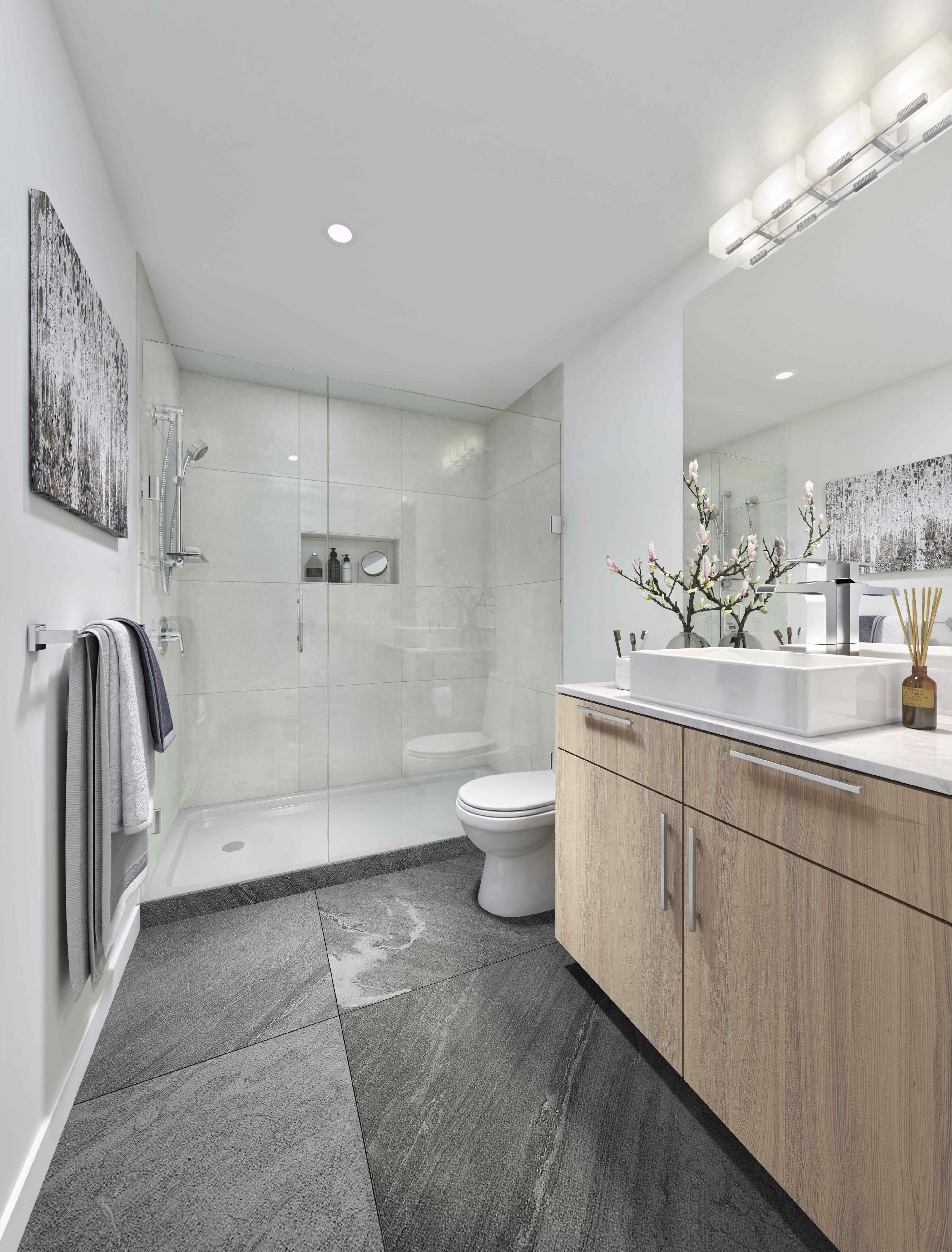 A photo of an interior suite